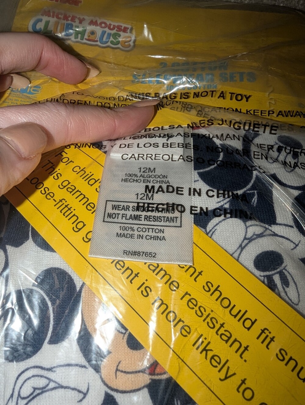 Nwt 4pc Mickey mouse Pjs - Picture 7 of 10